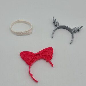 Monster High Replacement Doll Accessories Set Red Bow Headband Lightning Bolt Ha